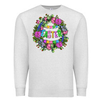 Oatmeal Heather Easter Day Flower Easter Premium Sweatshirt - OliviaCreatesArt