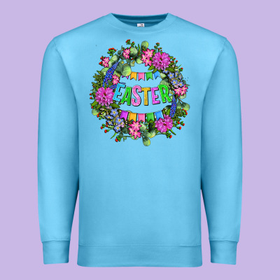 Easter Day Flower Easter Premium Sweatshirt Designed By Oliviacreatesart