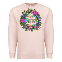 Pale Pink Easter Day Flower Easter Premium Sweatshirt - OliviaCreatesArt