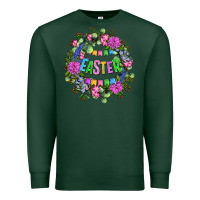 Sports Green Easter Day Flower Easter Premium Sweatshirt - OliviaCreatesArt