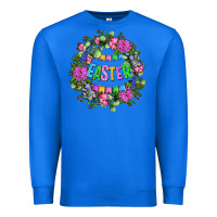 True Royal Easter Day Flower Easter Premium Sweatshirt - OliviaCreatesArt