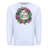 White Easter Day Flower Easter Premium Sweatshirt - OliviaCreatesArt