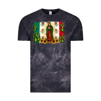 Mexican Flag Our Lady Of Guadalupe Vintage Tee | Teevron