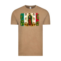 Vintage Coffee mexican flag our lady of guadalupe Vintage Tee - JahusDesignShop