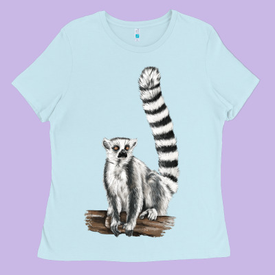 Ringtail Cat Ladies Tee Designed By Lillyallendesigns
