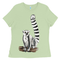 Matcha Ringtail Cat Ladies Tee - LillyAllenDesigns
