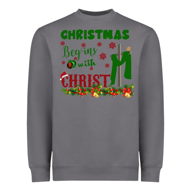 Christmas Begins With Christ Heavyweight Sweatshirt by Bettercallsaul | Teevron