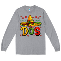 Heather Grey dos my second mexican birthday Long Sleeve Tee - Jasminsmagicworld