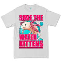 Dove Grey save the water kittens axolotl Premium Tee - Jasminsmagicworld