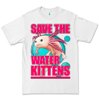 White save the water kittens axolotl Premium Tee - Jasminsmagicworld