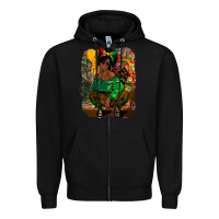 Black juneteenth black woman fashion girl Zipper Hoodie - CowGirlArtShop