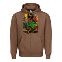 Chestnut juneteenth black woman fashion girl Zipper Hoodie - CowGirlArtShop