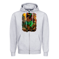 Heather Grey juneteenth black woman fashion girl Zipper Hoodie - CowGirlArtShop