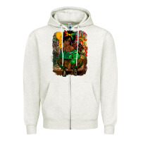 Oatmeal Heather juneteenth black woman fashion girl Zipper Hoodie - CowGirlArtShop