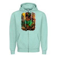 Seafoam juneteenth black woman fashion girl Zipper Hoodie - CowGirlArtShop