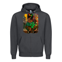 Smoke juneteenth black woman fashion girl Zipper Hoodie - CowGirlArtShop