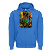 True Royal juneteenth black woman fashion girl Zipper Hoodie - CowGirlArtShop