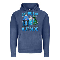 Vintage Denim snuggle up gnomies it's cold outside Vintage Hoodie - MaliasSmallBusiness