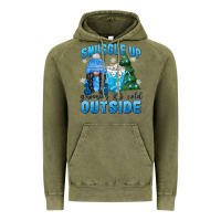 Vintage Olive snuggle up gnomies it's cold outside Vintage Hoodie - MaliasSmallBusiness