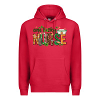 Cardinal One lucky Nurse with elements St. Patricks Day Premium Hoodie - HowdyJamesFarm
