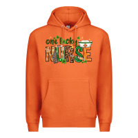 Carrot One lucky Nurse with elements St. Patricks Day Premium Hoodie - HowdyJamesFarm
