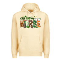 Pina Colada One lucky Nurse with elements St. Patricks Day Premium Hoodie - HowdyJamesFarm
