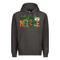 Smoke One lucky Nurse with elements St. Patricks Day Premium Hoodie - HowdyJamesFarm
