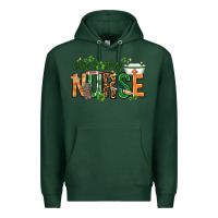 Sports Green One lucky Nurse with elements St. Patricks Day Premium Hoodie - HowdyJamesFarm