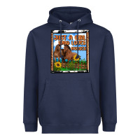 Navy western just a girl who loves horses Heavyweight Hoodie - OliviaCreatesArt