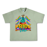 Oil Green LGBTQ+ Pride Tribe Urban Heavy Tee - BundleAndBundleShop