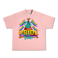 Salmon LGBTQ+ Pride Tribe Urban Heavy Tee - BundleAndBundleShop