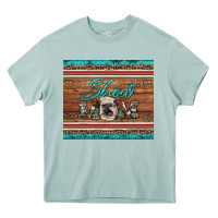 Show Mom Aztec Cowhide Leopard Heifer Heavy Core Tee | Teevron