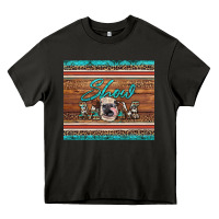 Asphalt show mom aztec cowhide leopard heifer Heavy Core Tee - Artiststas