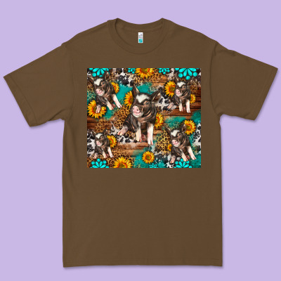 Western Pigs Premium Tee Designed By Lillyallendesigns