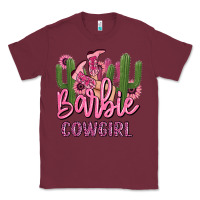 Burgundy barbie cowgirl Classic Tee - MaliasSmallBusiness