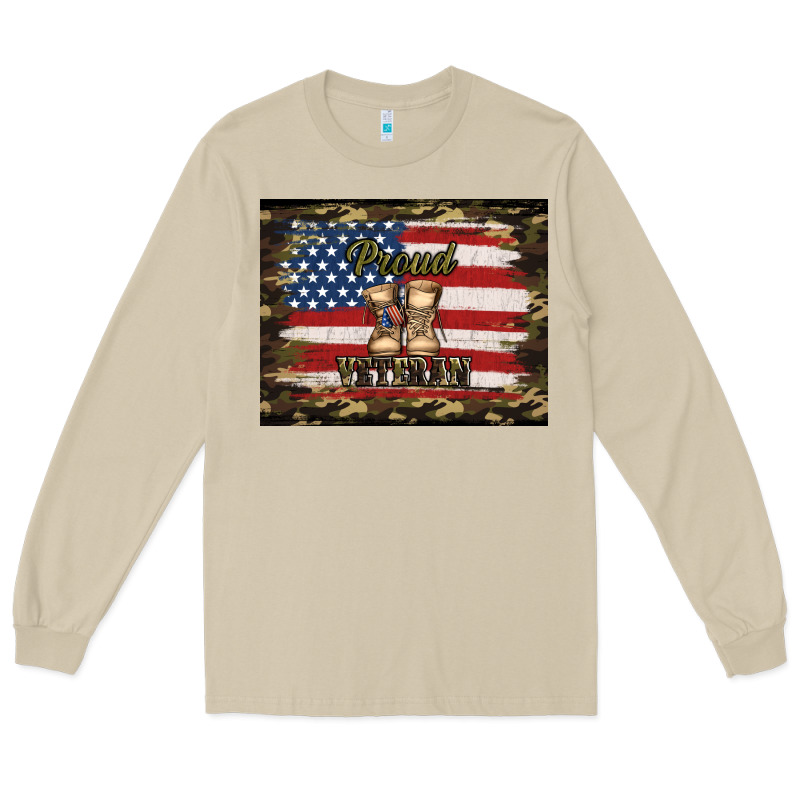 Proud Veteran Veterans Day Long Sleeve Tee by Jasminsmagicworld | Teevron
