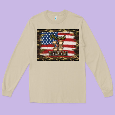 Proud Veteran Veterans Day Long Sleeve Tee Designed By Jasminsmagicworld