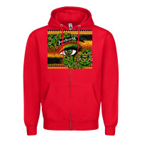 Red juneteenth eyelash Zipper Hoodie - CowGirlArtShop