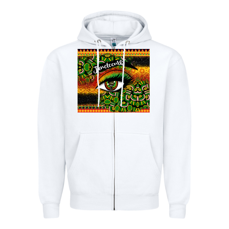 Juneteenth Eyelash Zipper Hoodie by CowGirlArtShop | Teevron