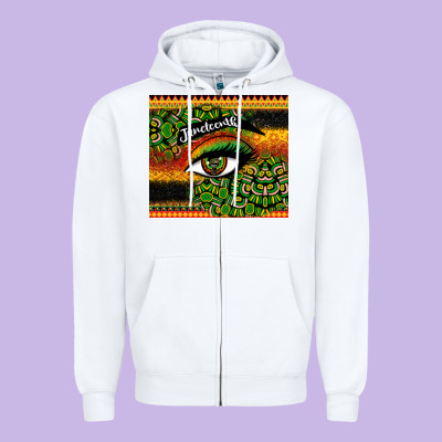 Juneteenth Eyelash Zipper Hoodie Designed By Cowgirlartshop