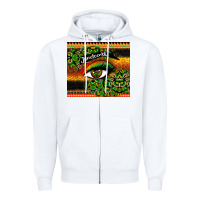 White juneteenth eyelash Zipper Hoodie - CowGirlArtShop