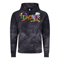 Cloud Black halloween teacher Vintage Hoodie - NancyCooperArtShop