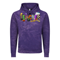 Cloud Purple halloween teacher Vintage Hoodie - NancyCooperArtShop
