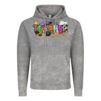 Cloud Rock halloween teacher Vintage Hoodie - NancyCooperArtShop