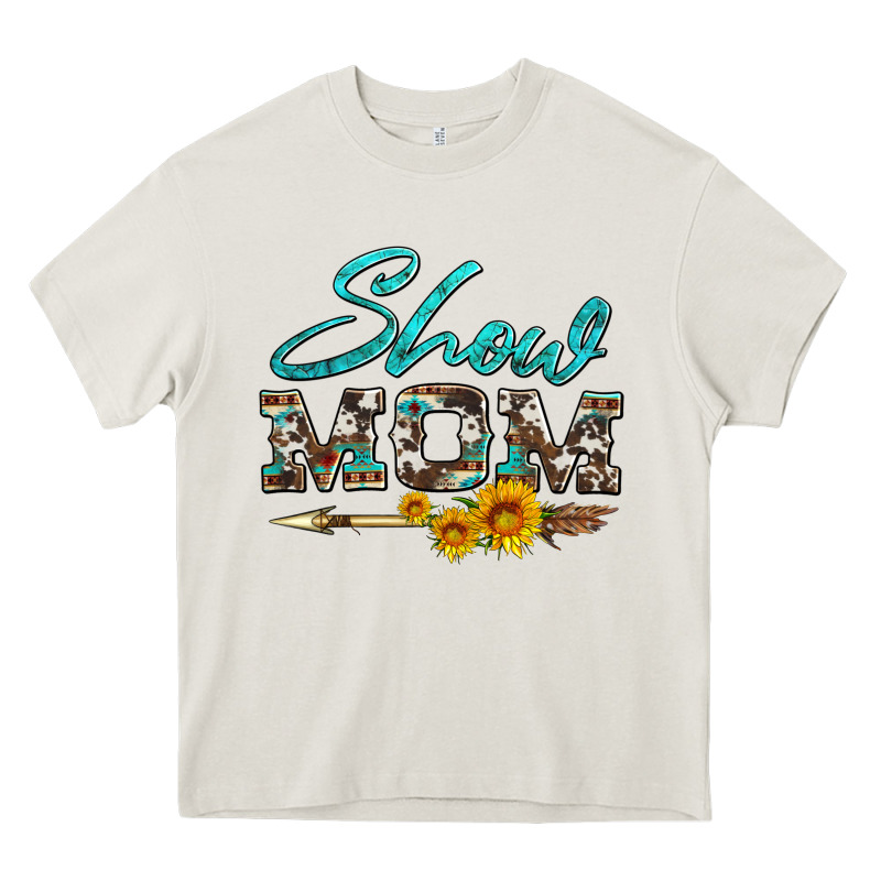 Show Mom Aztec Cowhide Sunflower And Arrow Heavy Core Tee by Artiststas | Teevron