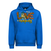 Cobalt Love Camping Urban Hoodie - CowhideDigitalArt