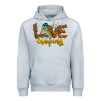 Heather Grey Love Camping Urban Hoodie - CowhideDigitalArt