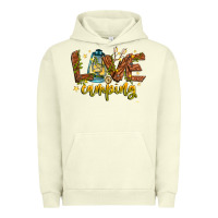 Pigment Pistachio Love Camping Urban Hoodie - CowhideDigitalArt