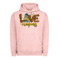 Pigment Salmon Love Camping Urban Hoodie - CowhideDigitalArt