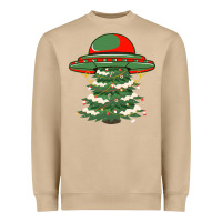 Mushroom Ufo Christmas Pine Tree Heavyweight Sweatshirt - Bettercallsaul